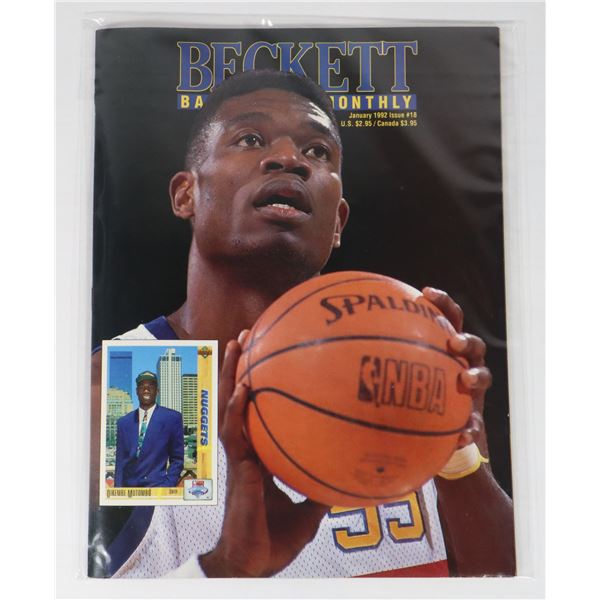 BECKETT BASKETBALL MONTHLY JANUARY 1992