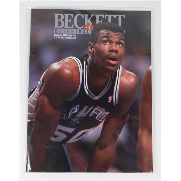 BECKETT BASKETBALL MONTHLY NOVEMBER 1991