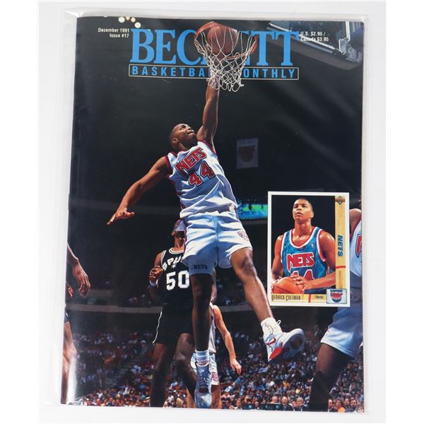 BECKETT BASKETBALL MONTHLY DECEMBER 1991