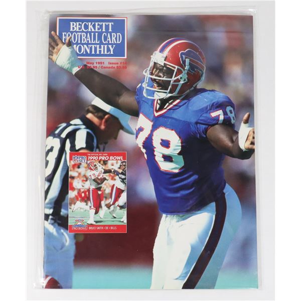 BECKETT FOOTBALL CARD MONTHLY MAY 1991 ISSUE #14