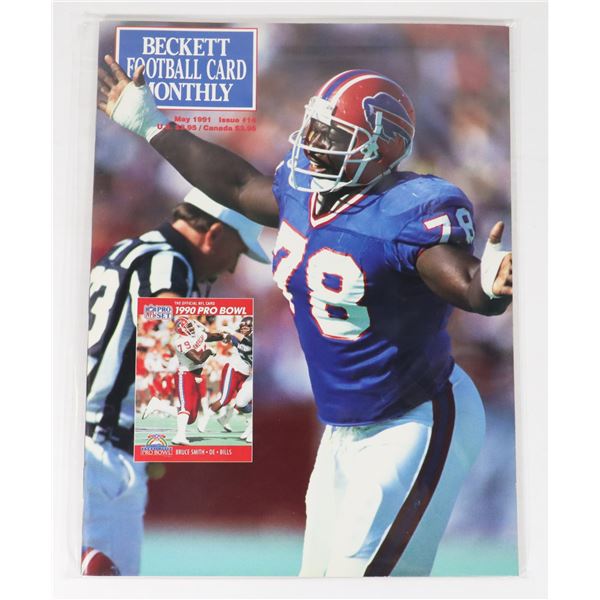 BECKETT FOOTBALL CARD MONTHLY MAY 1991 ISSUE #14