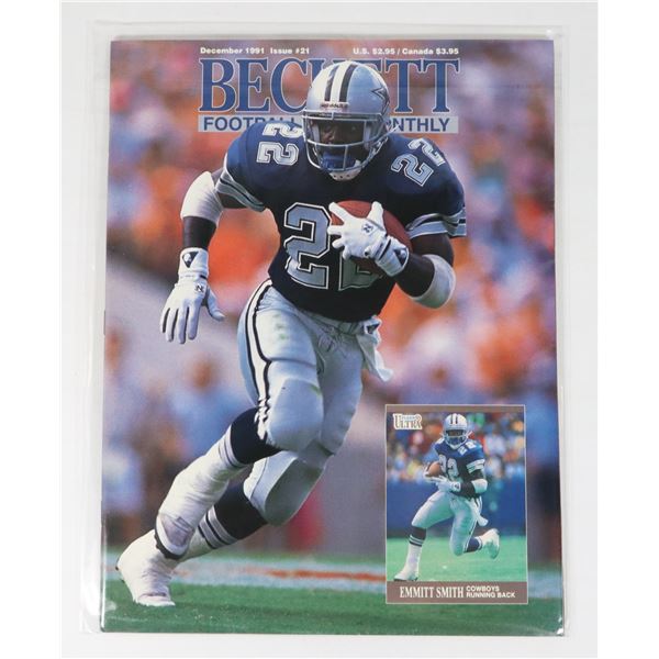 BECKETT FOOTBALL CARD MONTHLY DECEMBER 1991