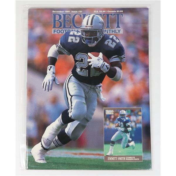 BECKETT FOOTBALL CARD MONTHLY DECEMBER 1991