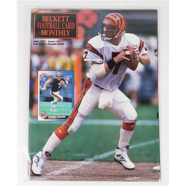 BECKETT FOOTBALL CARD MONTHLY JUNE 1991