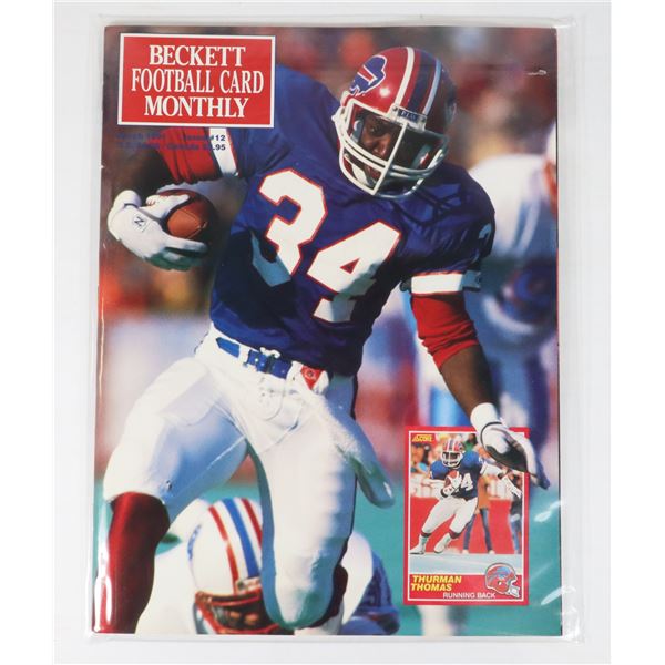 BECKETT FOOTBALL CARD MONTHLY MARCH 1991