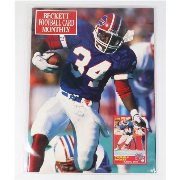 BECKETT FOOTBALL CARD MONTHLY MARCH 1991