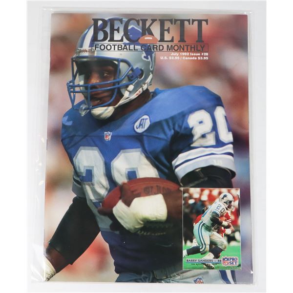 BECKETT FOOTBALL CARD MONTHLY JULY 1992