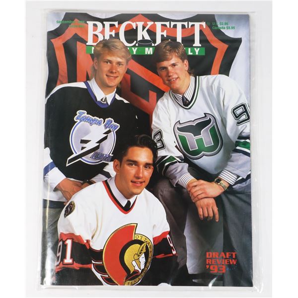 BECKETT HOCKEY MONTHLY SEPTEMBER 1993 ISSUE #35