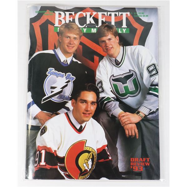 BECKETT HOCKEY MONTHLY SEPTEMBER 1993 ISSUE #35