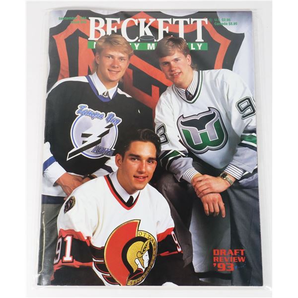 BECKETT HOCKEY MONTHLY SEPTEMBER 1993 ISSUE #35