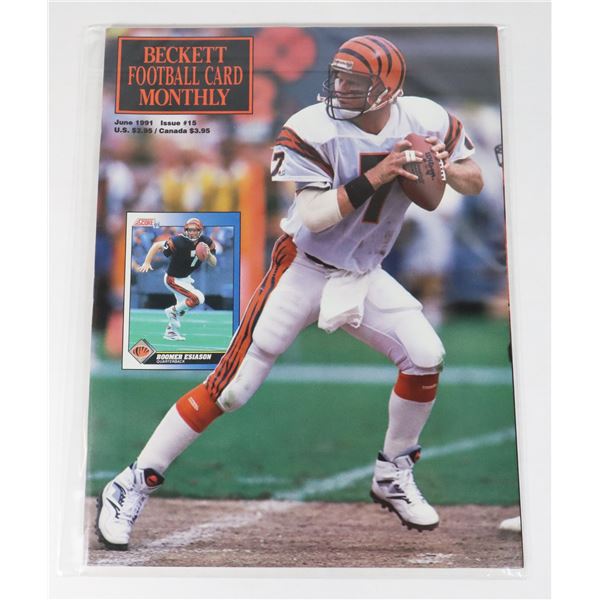 BECKETT FOOTBALL CARD MONTHLY JUNE 1991