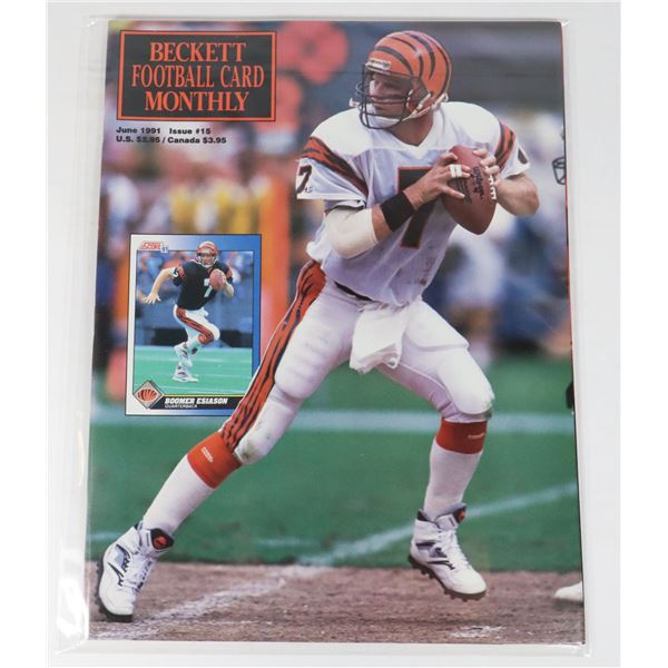 BECKETT FOOTBALL CARD MONTHLY JUNE 1991