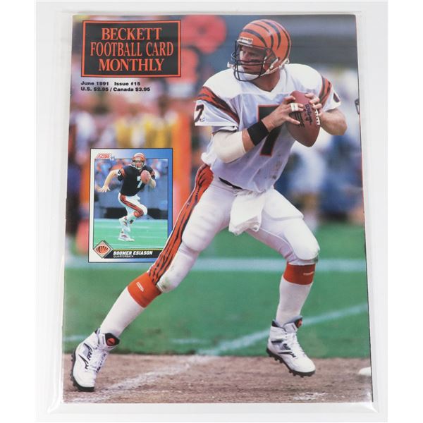 BECKETT FOOTBALL CARD MONTHLY JUNE 1991