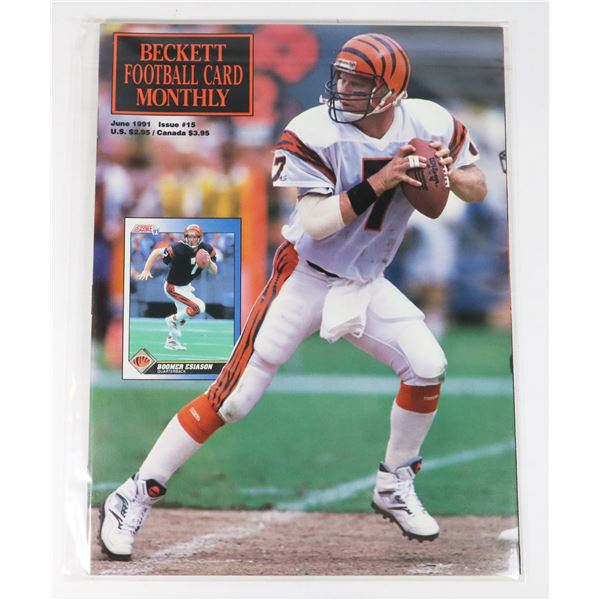 BECKETT FOOTBALL CARD MONTHLY JUNE 1991