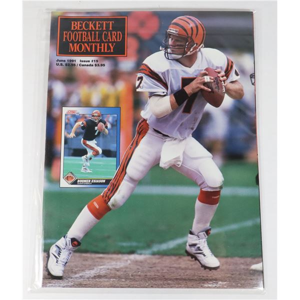 BECKETT FOOTBALL CARD MONTHLY JUNE 1991