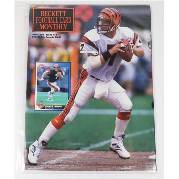 BECKETT FOOTBALL CARD MONTHLY JUNE 1991