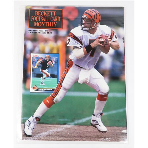 BECKETT FOOTBALL CARD MONTHLY JUNE 1991