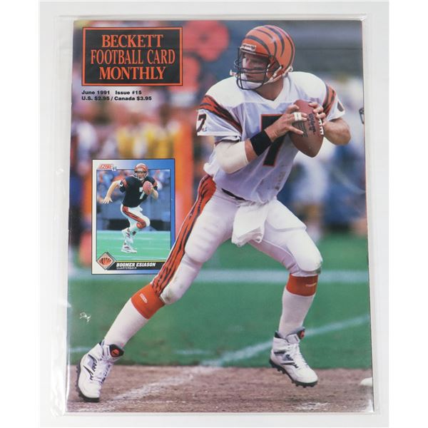 BECKETT FOOTBALL CARD MONTHLY JUNE 1991