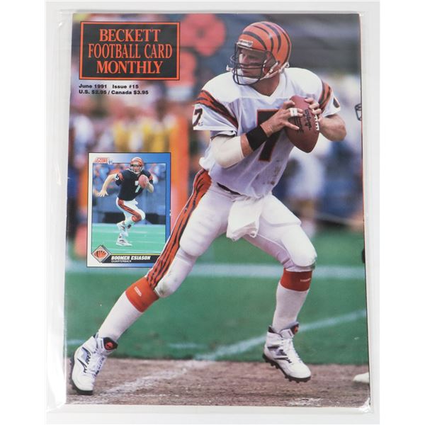 BECKETT FOOTBALL CARD MONTHLY JUNE 1991