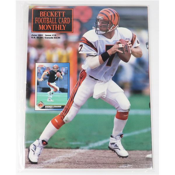 BECKETT FOOTBALL CARD MONTHLY JUNE 1991