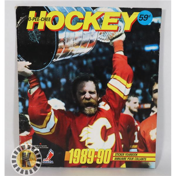 O-PEE-CHEE HOCKEY 1989-90 STICKER YEARBOOK