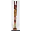 ALERT BAY 1921 CARVED WOOD TOTEM