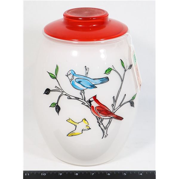 BARTLETT COLLINS  FEATHERED FRIENDS  COOKIE JAR