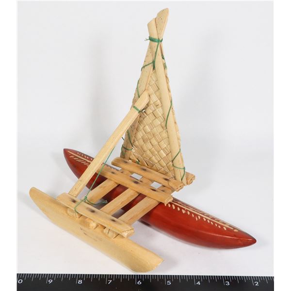 HAND MADE POLYNESIAN STYLE BOAT