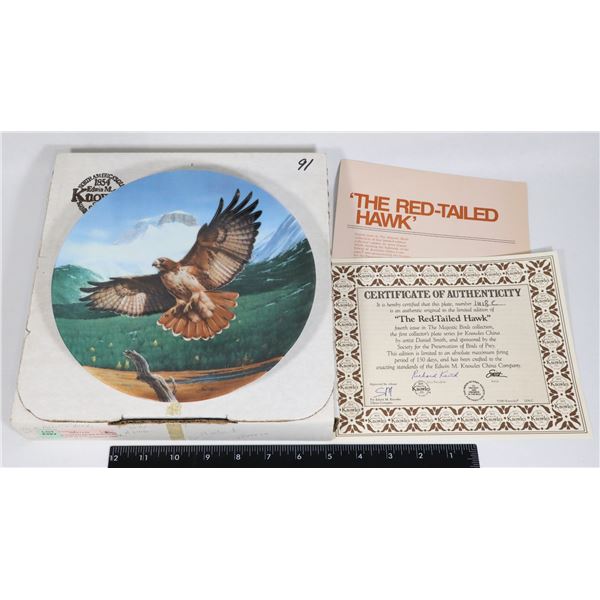 THE RED-TAILED HAWK KNOWLES COLLECTOR PLATE