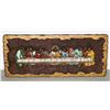 VINTAGE LAST SUPPER CARVED WOOD LOOK ARTWORK