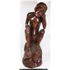 Image 1 : CARVED WOOD FIGURE (NO SIGNATURE VISIBLE)