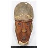 Image 1 : HAND CARVED WOOD WITH ANIMAL SKIN ACCENT WALL ART