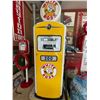 Image 1 : 1950s White Rose Gas Pump No Key Back Opens No Guts On Wheels One Side Opens Lights Up
