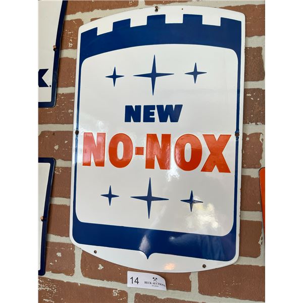 New No Nox Sign 11 x 17.5 Original Sign