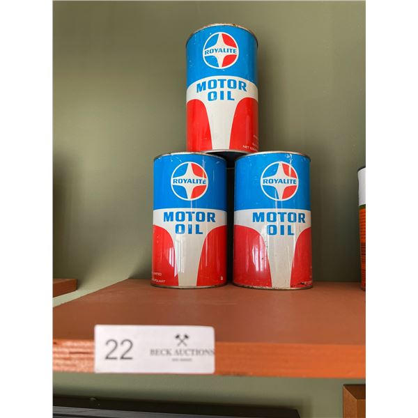 Royallite Motor Oil 3 Cans