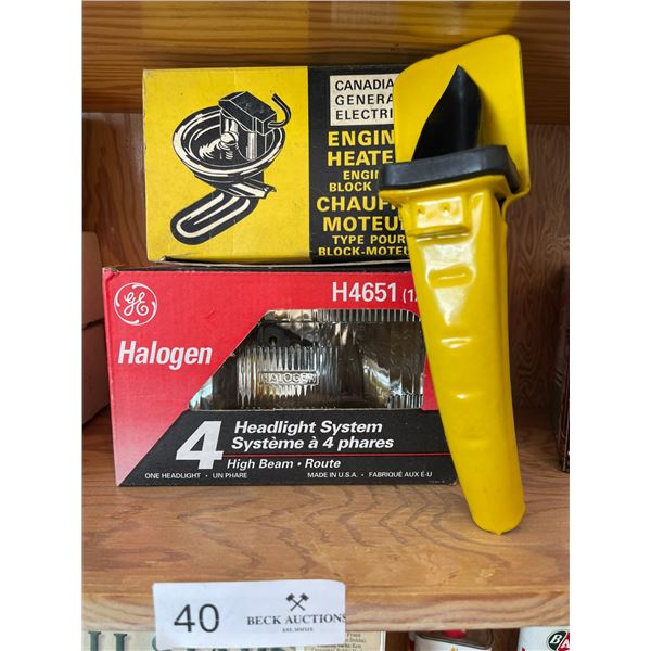 Engine Heater - Halogen Light Oil Can Spout