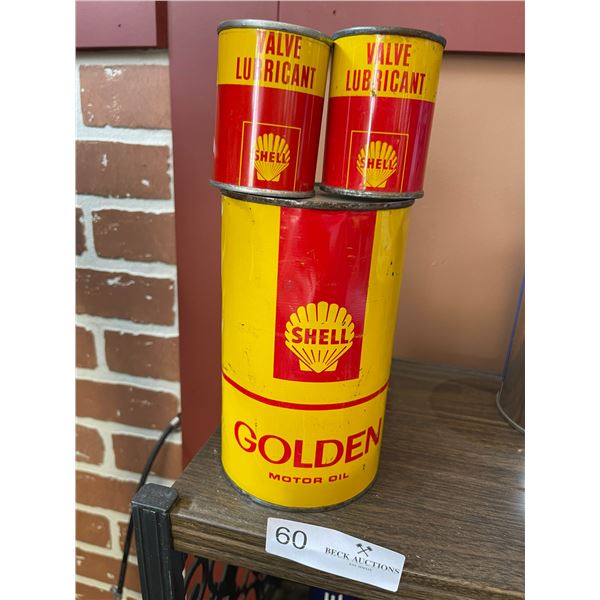 Shell Tin Collection 3 Tins Full