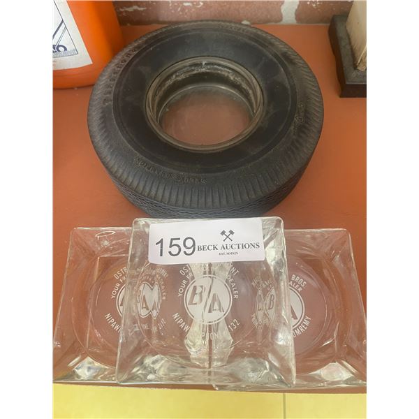 Ash Tray Collection BA & Firestone Tire Ashtray