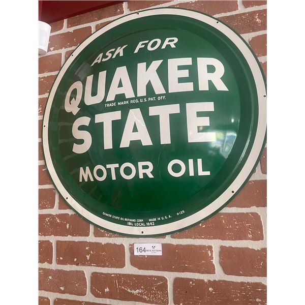 Quaker State Bubble Sign 33"