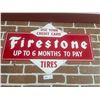 Image 1 : Firestone Tires Sign Original 29 x 17