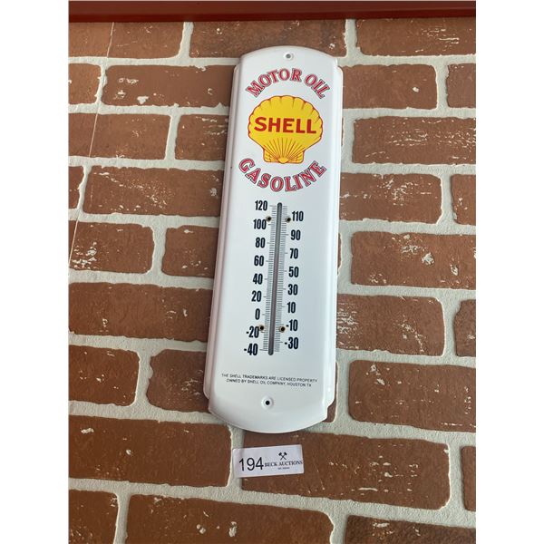 Shell Motor Oil/ Gasoline Hanging Thermometer