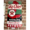 Image 1 : Sky Chief Gasoline Super Charge w/Petrox Sign