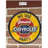 Image 1 : Roung 12" Chevrolet Genuine Parts sign
