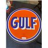 Image 1 : Gulf Reproduction Round Sign 25"