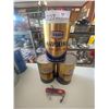 Image 2 : Three Texaco Havoline SAE 10W-30 Cans of Motor Oil and Texaco Multi Use knife