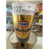 Image 4 : Three Texaco Havoline SAE 10W-30 Cans of Motor Oil and Texaco Multi Use knife