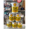 Image 1 : Six One Litre Cans of Shell Motor Oil