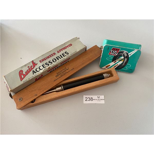 Buick Engineer Approved Accessories, Universal Service Gauge N0.7 & Rema Tip Top Tin