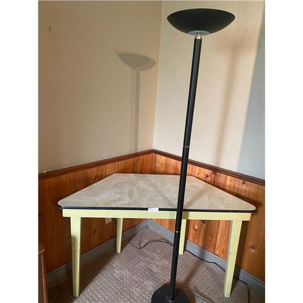 Corner Table & StandUp Lamp 52" x24" x30"h lamp is 6 ft Beck