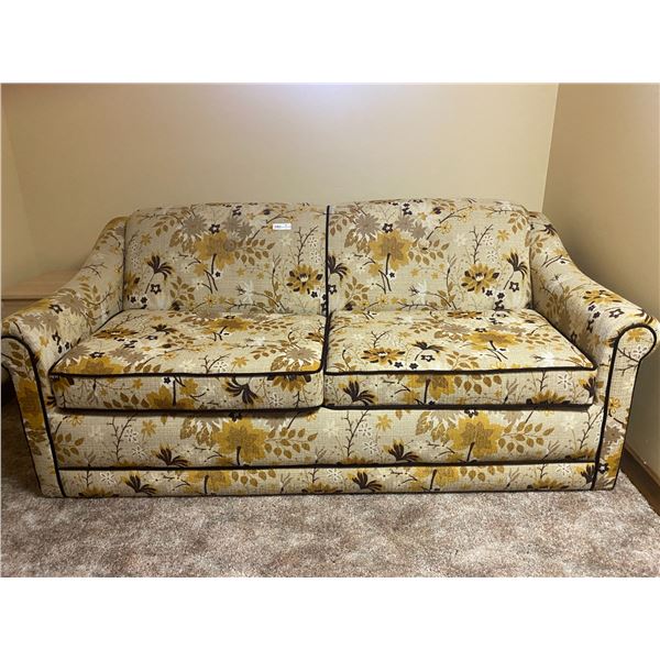 Multi Coloured Patterned Hide-A-Bed Like New From Sears